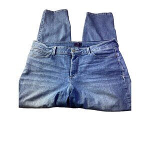 NYDJ Soft Comfy Ankle Jeans*Not Your Daughter's Jeans* Size 16* Blue *Denim*VGC